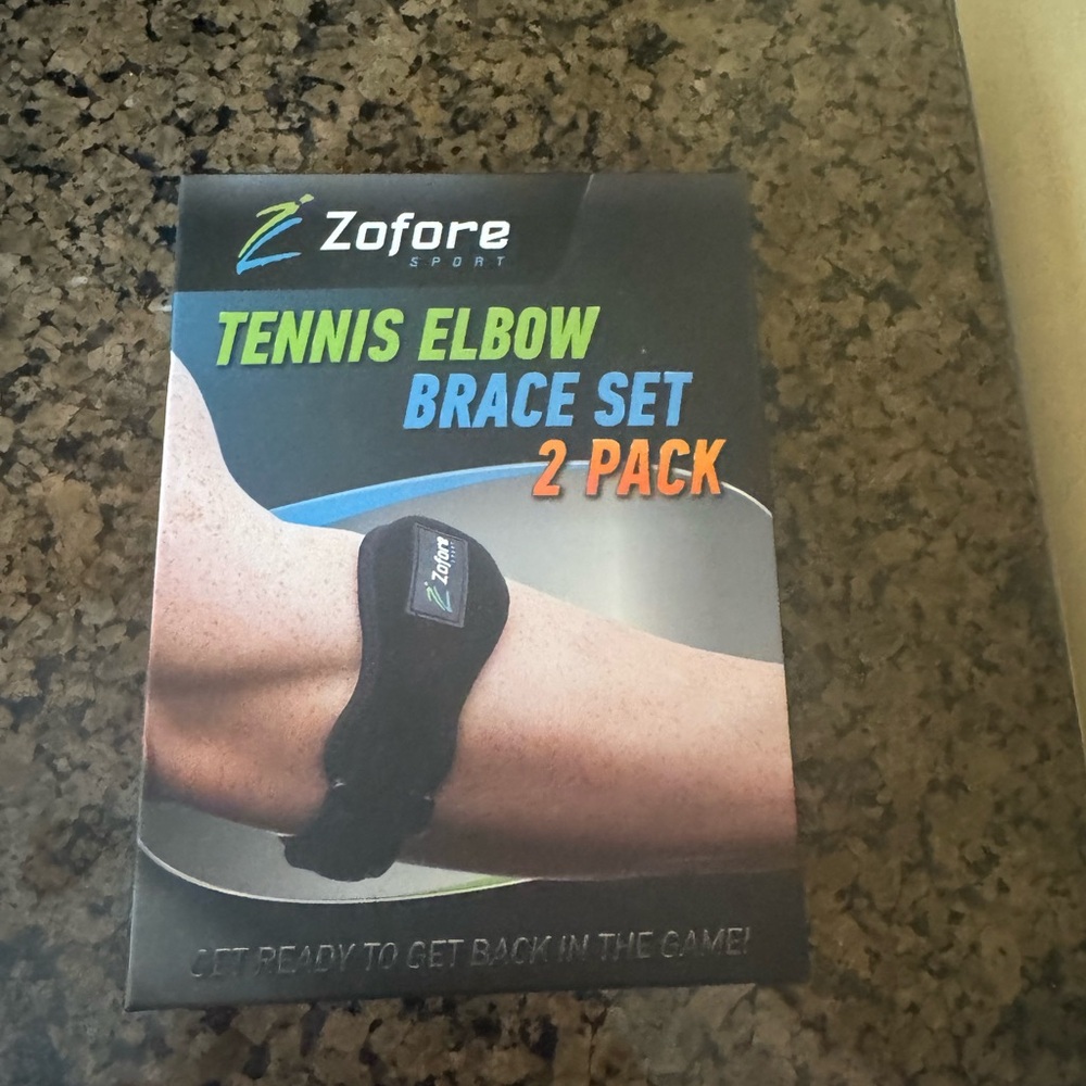 New Zofore Tennis Elbow Brace Set - Black (2 Pack)